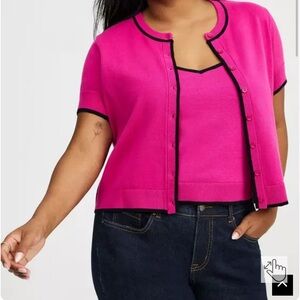 Torrid Vibrant Pink Cardigan size 3 NWT